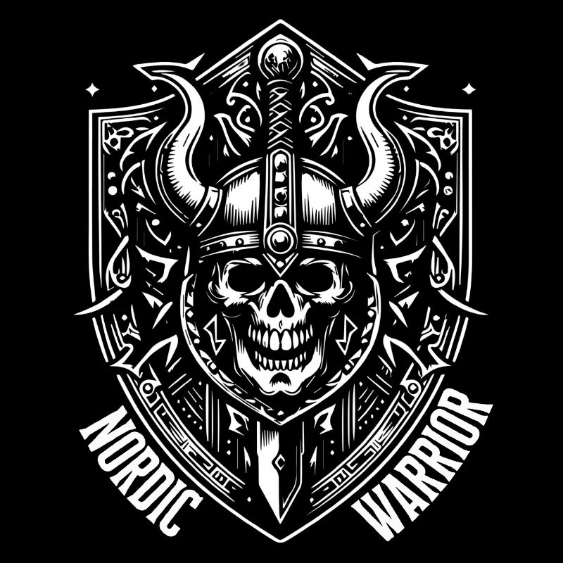 Nordic Viking Warrior Viking Skull Warrior