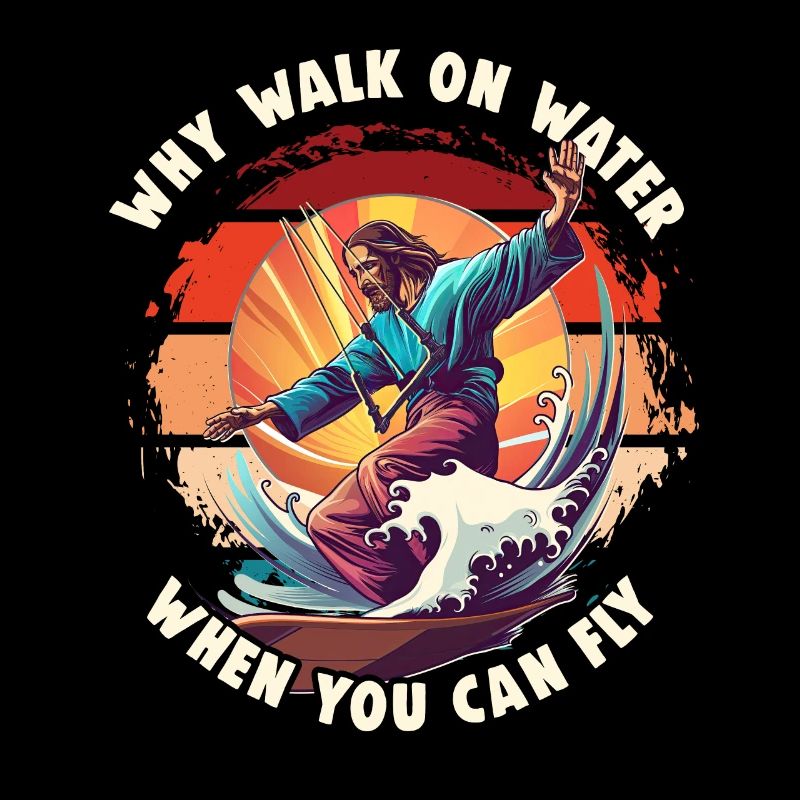 Kitesurfing Why Walk On Water Kitesurfer Jesus