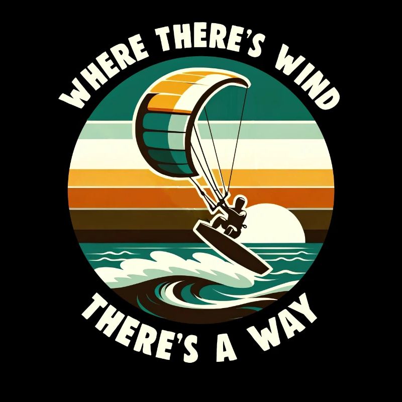 Kitesurf Ride avec le vent Kitesurfer