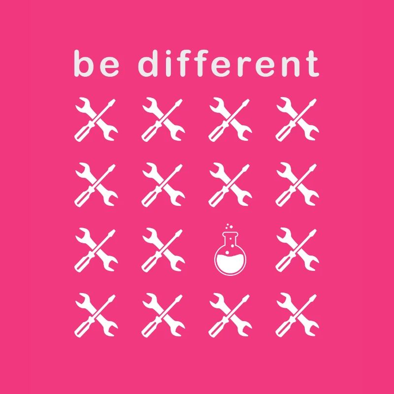 Chemistry Chemist Be Different Laboratory Flask