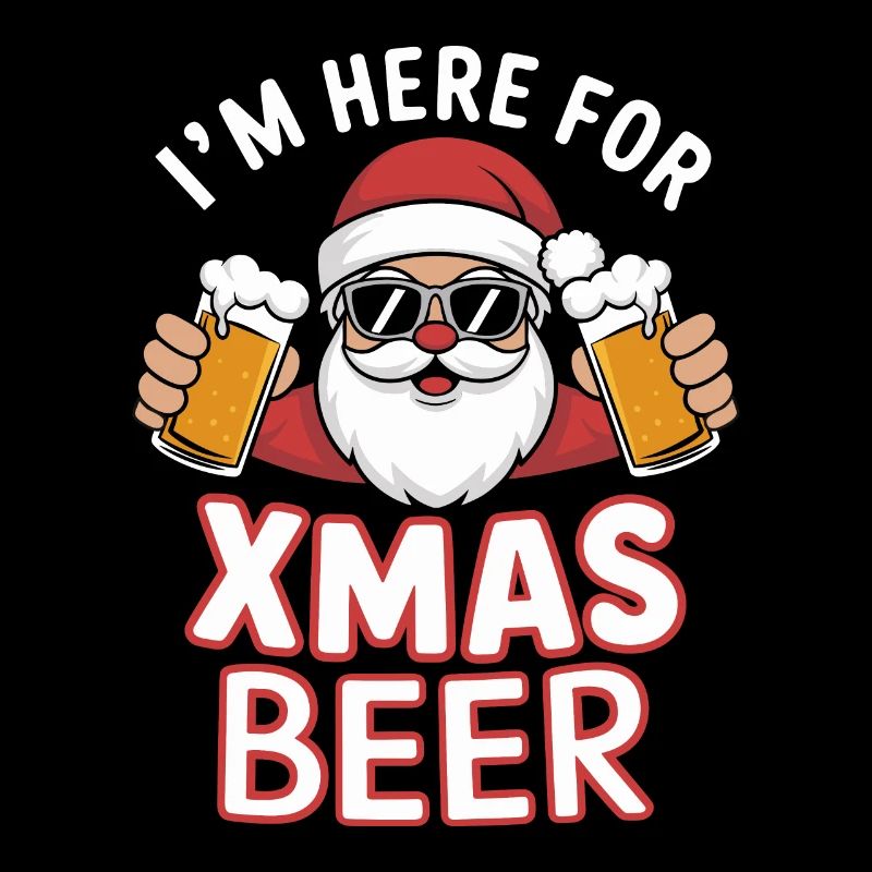 Weihnachtsmann Bier Weihnachten Spruch