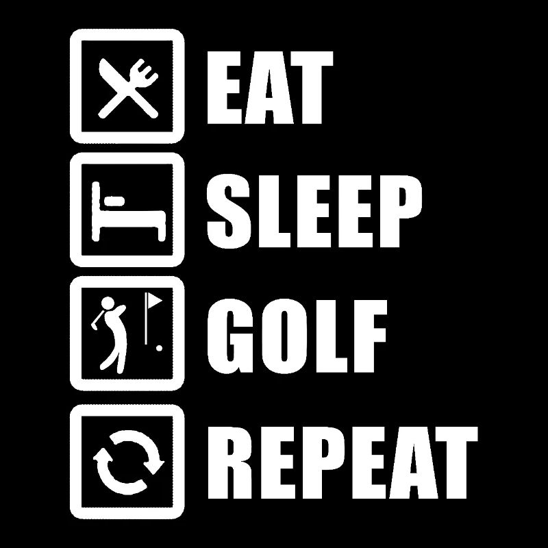 Eat Sleep Golf Repeat Golfspieler