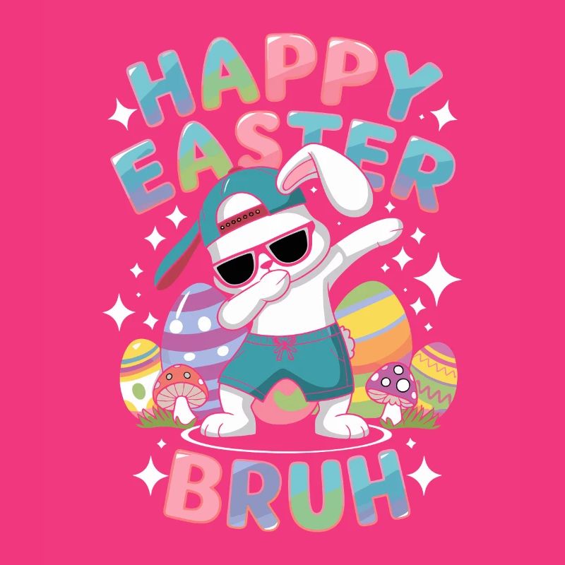 Happy Easter Bruh Funny Dabbing Bunny Easter Gift