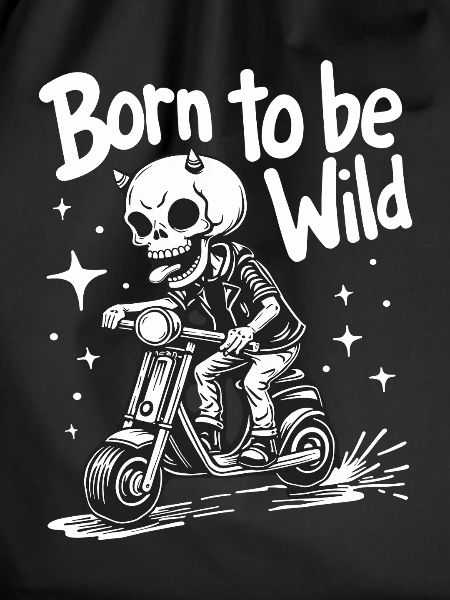 Skull Devil on Scooter