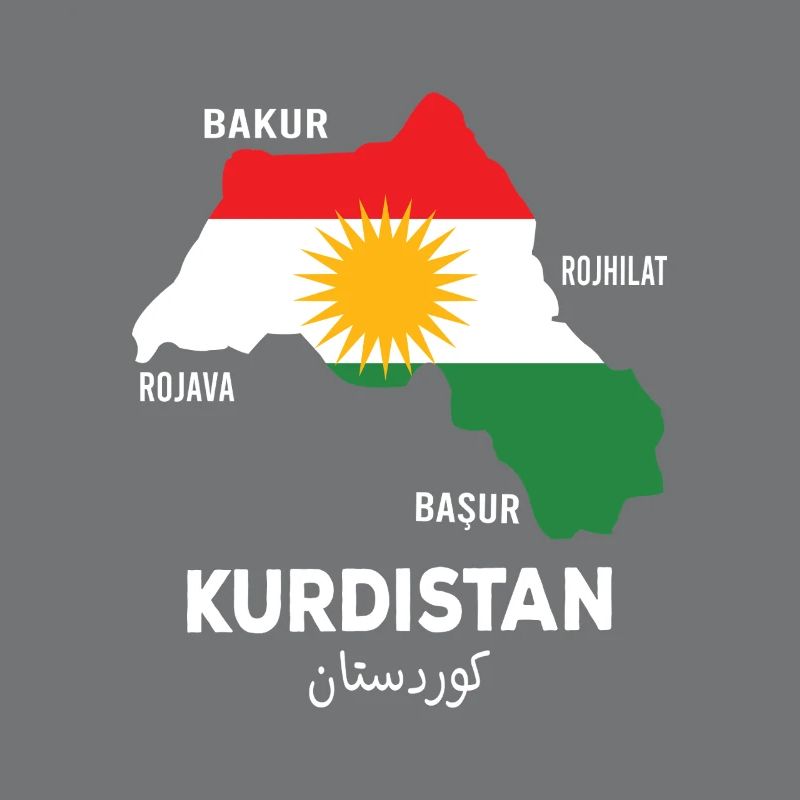 Drapeau du Kurdistan Bakur Bashur Rojava Rojhlt Newroz