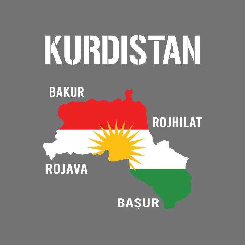 Drapeau du Kurdistan Bakur Bashur Rojava Rojhlt Newroz