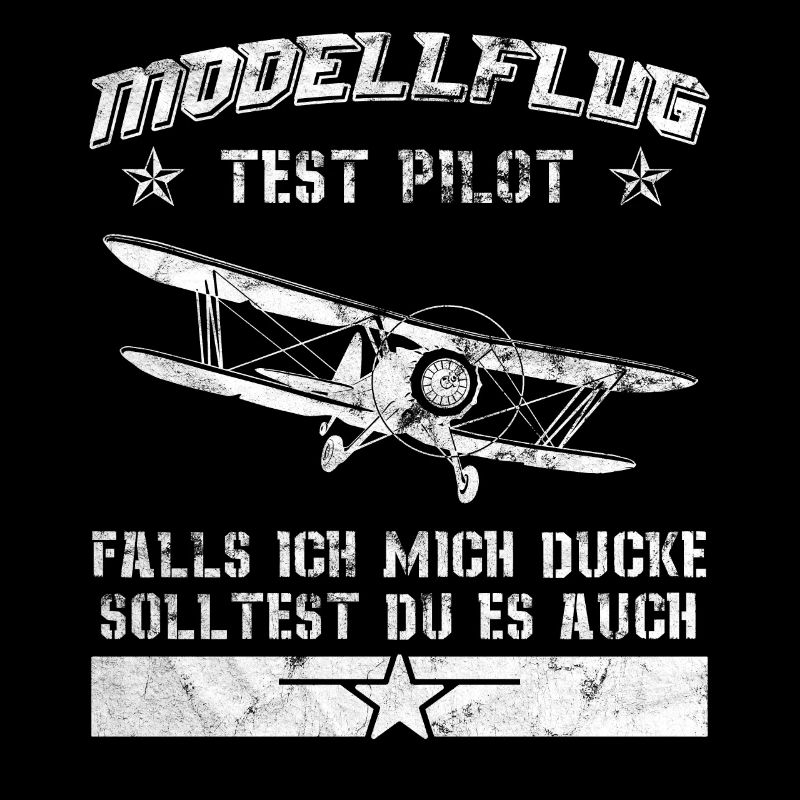 Modellflug Testpilot Wenn Ich Mich Ducke Vintage