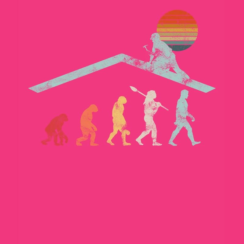 Roofer Craftsman Zimmermann Evolution Geschen