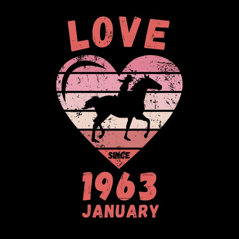 Amour équitation anniversaire Janvier 1963