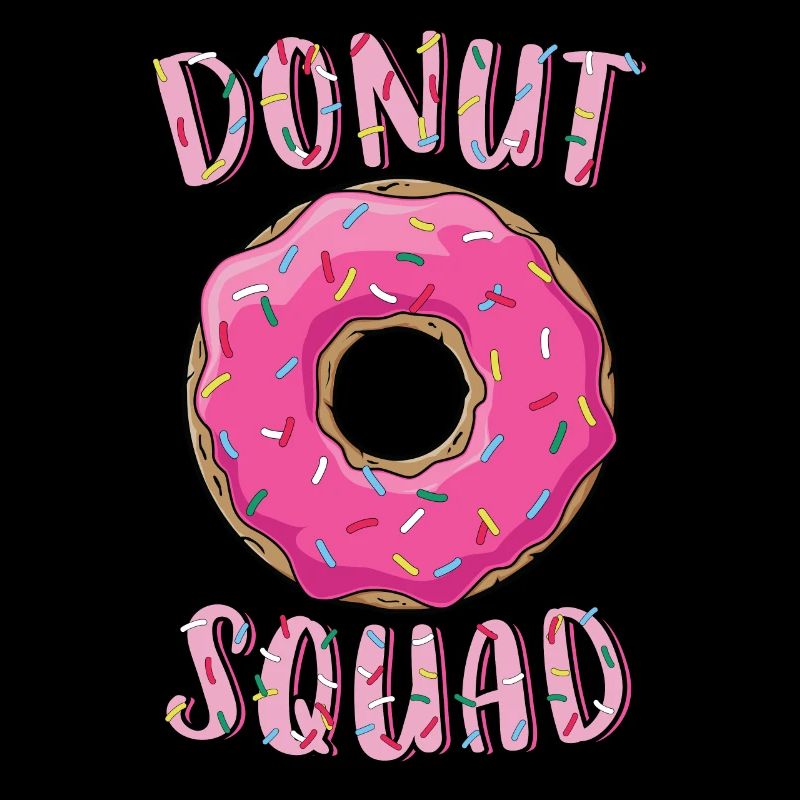 Donut Squad Matching Donut Party Rosa Donut