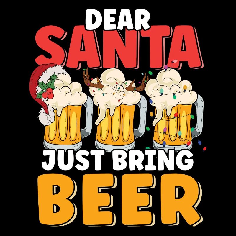Cher Père Noël, apportez simplement de la bière de Noël amusant