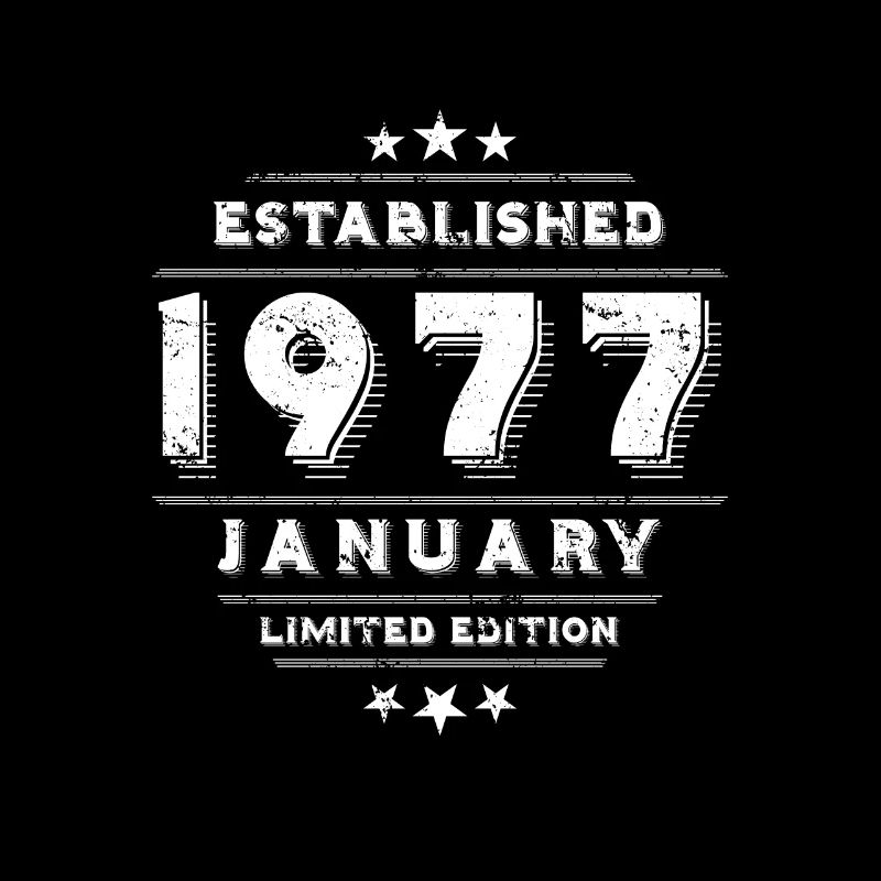 Geburtstag im Januar 1977 - January