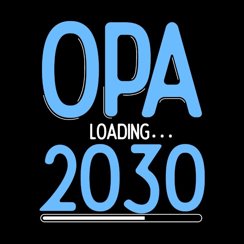 Opa Loading 2030 Babyankündigung Geburt Schwangers