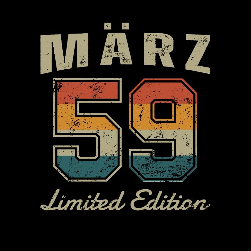 Geburtstag: März 1959 - Limited Edition Retro