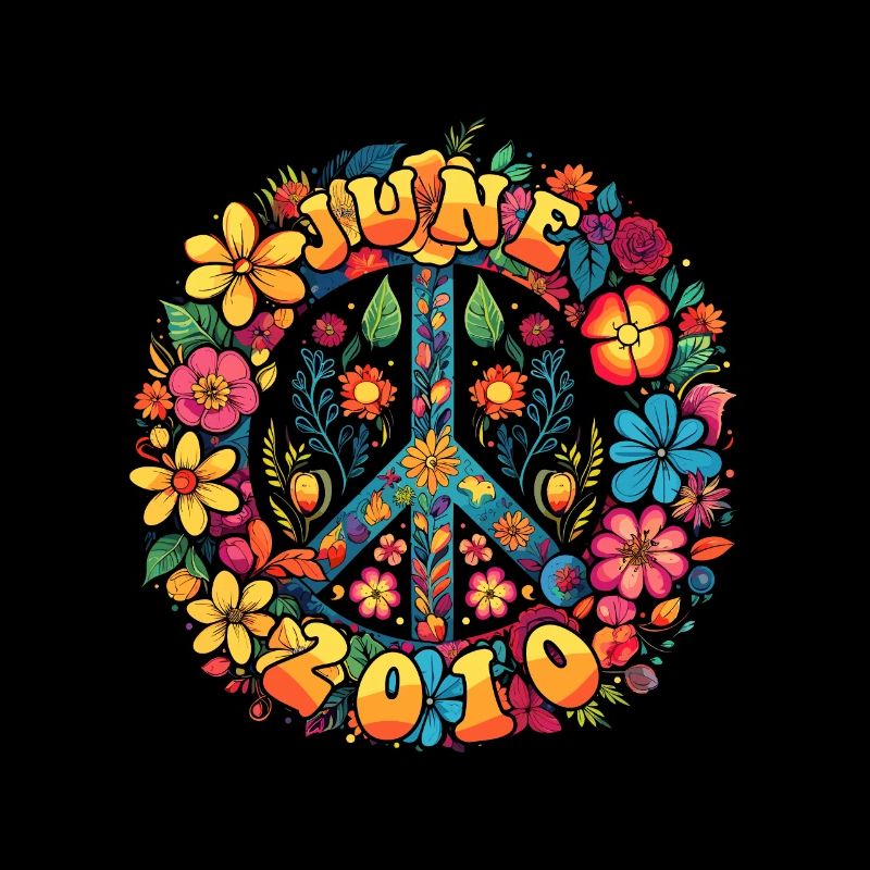 Flower Power Hippie Geburstag - Juni 2010