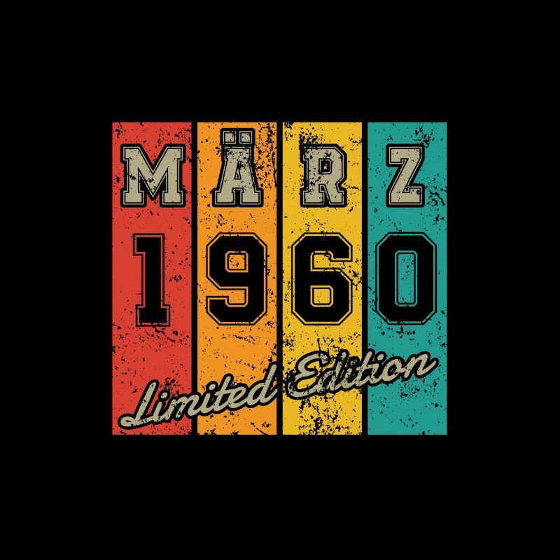 Date de naissance : Mars 1960 - Edition Limitée Rétro