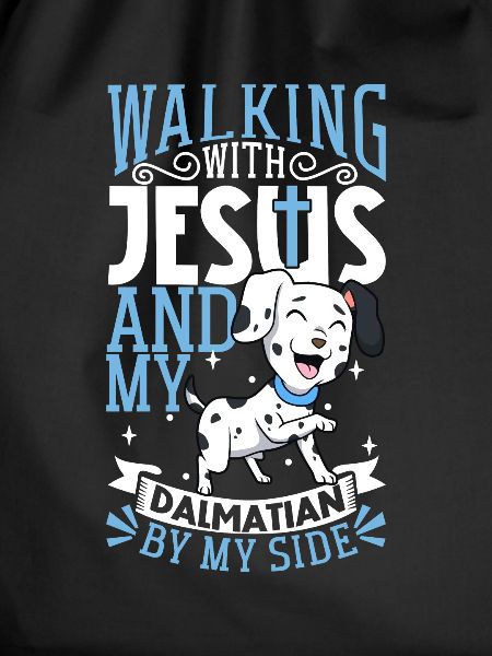 Jesus and Dog - Dalmatian