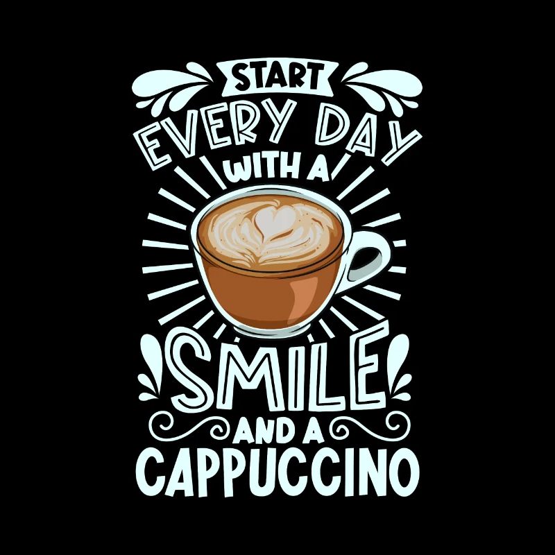 Smile with cappuccino