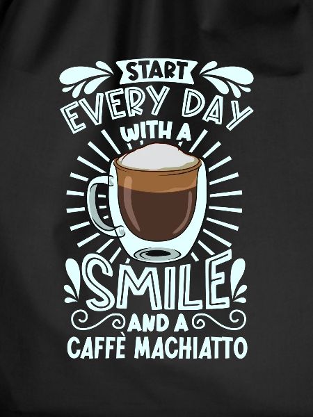 Smile with caffè macchiato