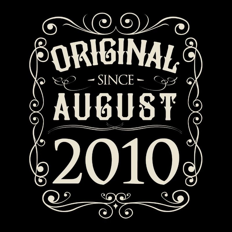 Vintage - Original since August 2010 Geburtstag