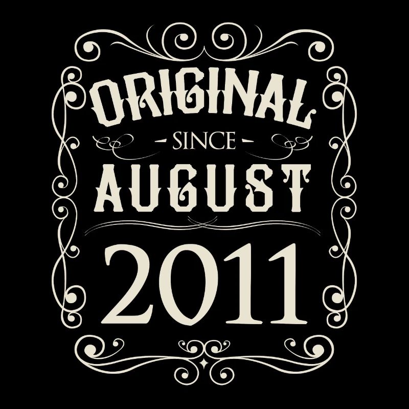 Vintage - Original since August 2011 Birthday