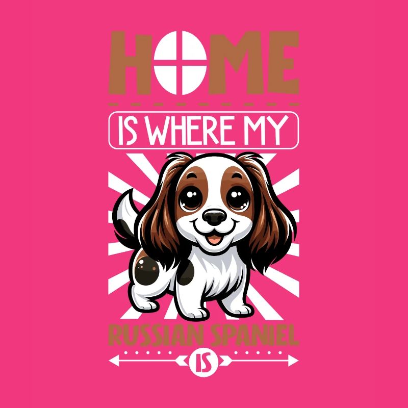 Zuhause - Russischer Spaniel