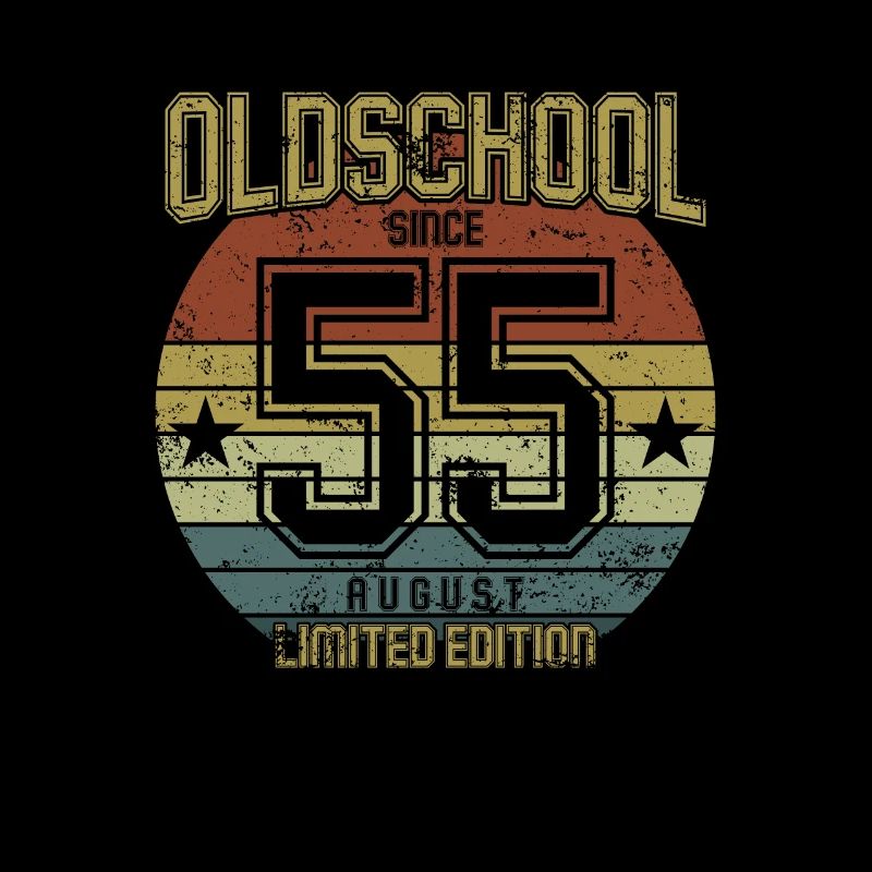 August 1955 - Geburtstag im August Oldschool