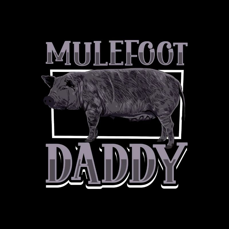 Mulefoot Schwein Papa