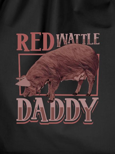 Red wattle pig dad