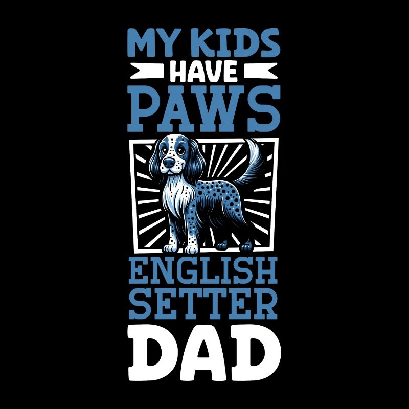 Papa setter anglais