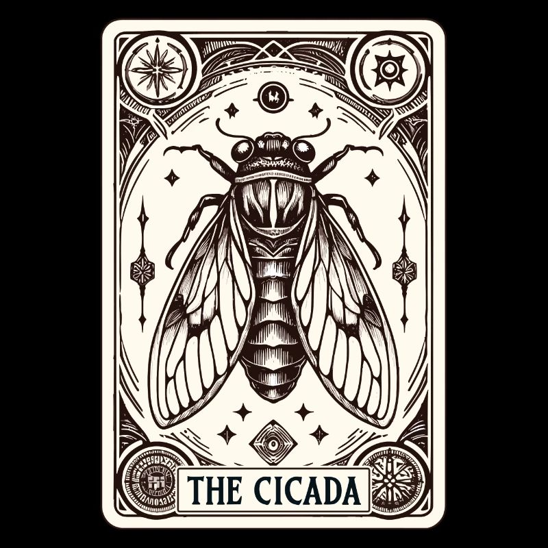 Cicada Tarot Card Brood Emergence