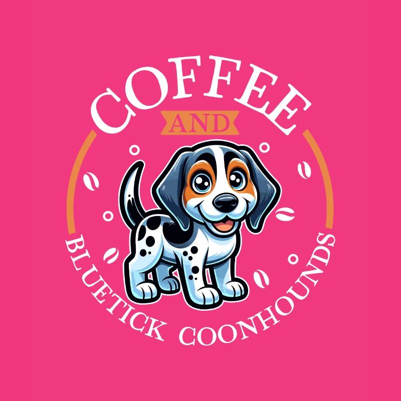 Coffee and Bluetick Coonhound
