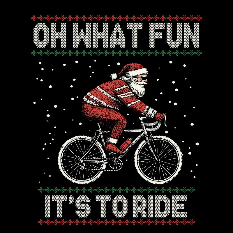 FUNNY SANTA CLAUS BICYCLE CHRISTMAS GIFT