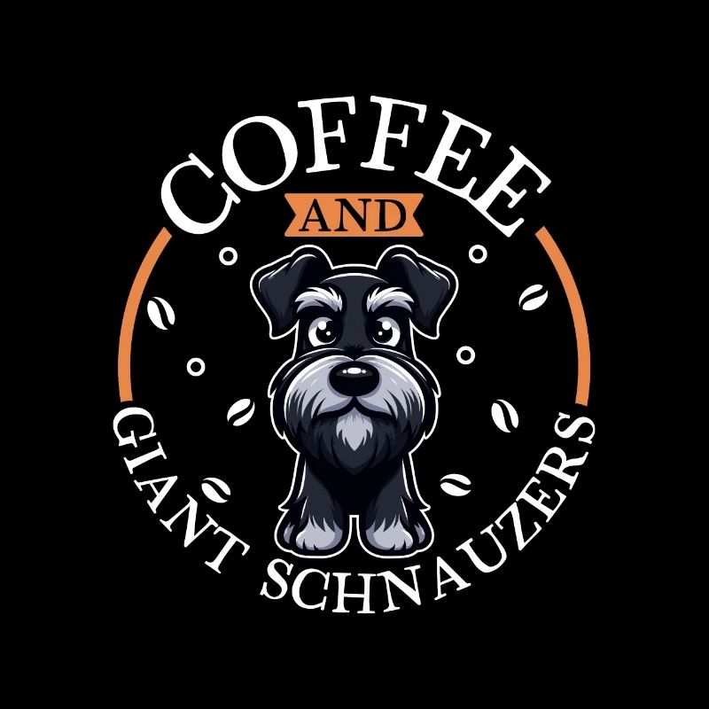 Coffee and giant schnauzer
