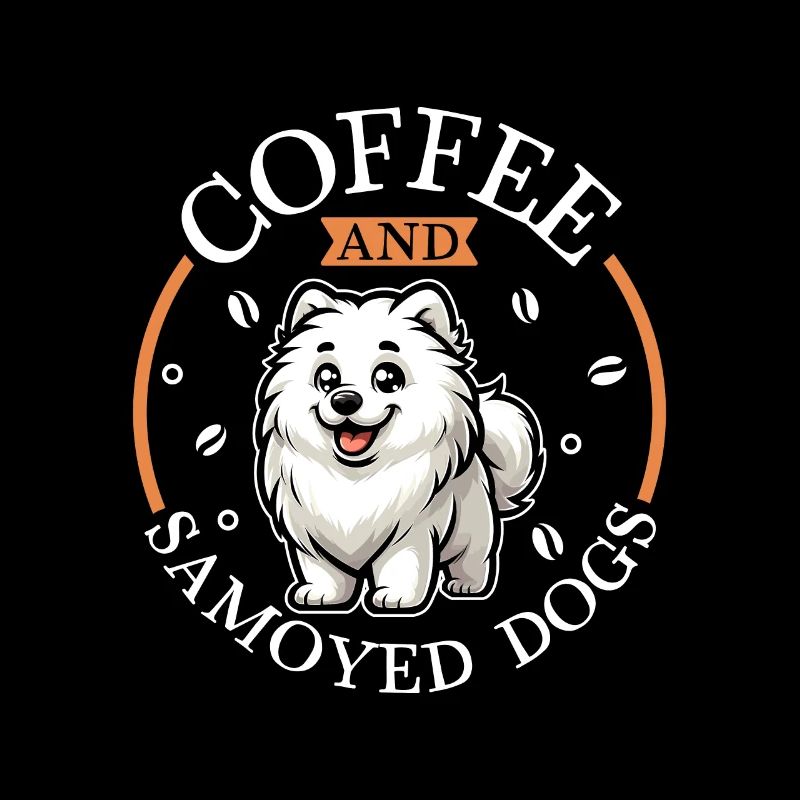 Coffee and Samoyed