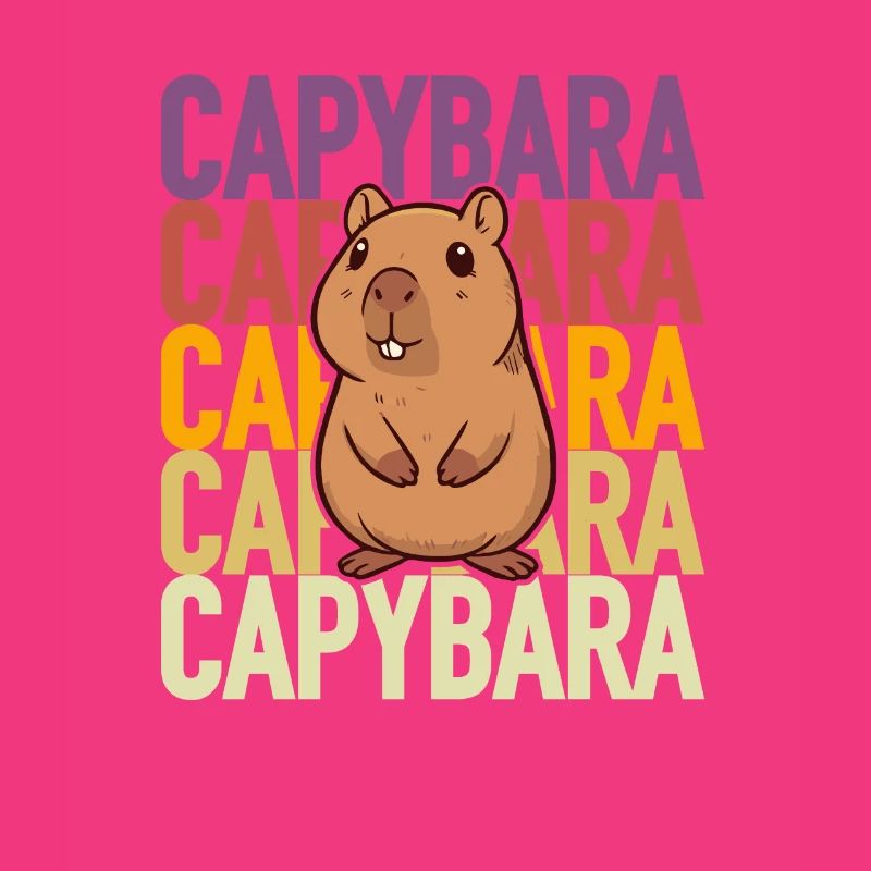 Capybara mignon rongeur géant amical