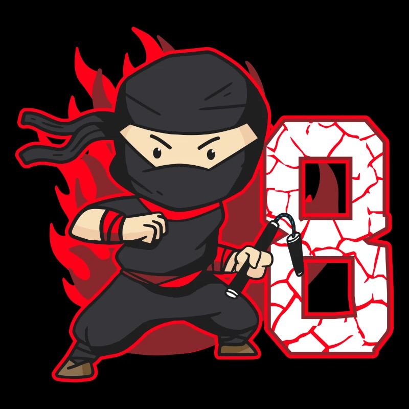 Ninja Fighter Anniversaire Garçon 8 ans Ninjas