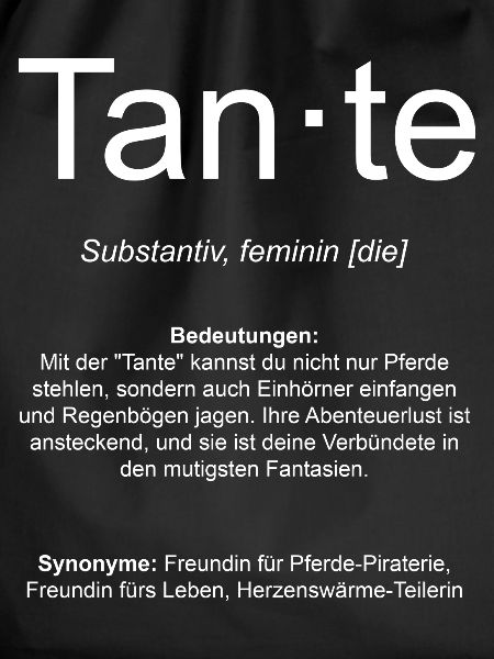 Definition Tante Geschenk-Idee