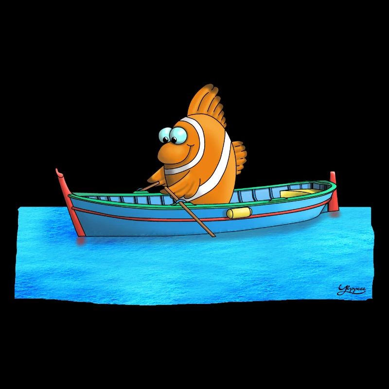 Funny clownfish