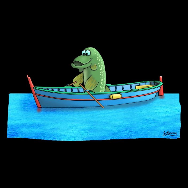 Pike in the rowboat