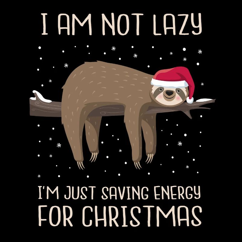 Faultier Weihnachten Sloth energy Geschenk