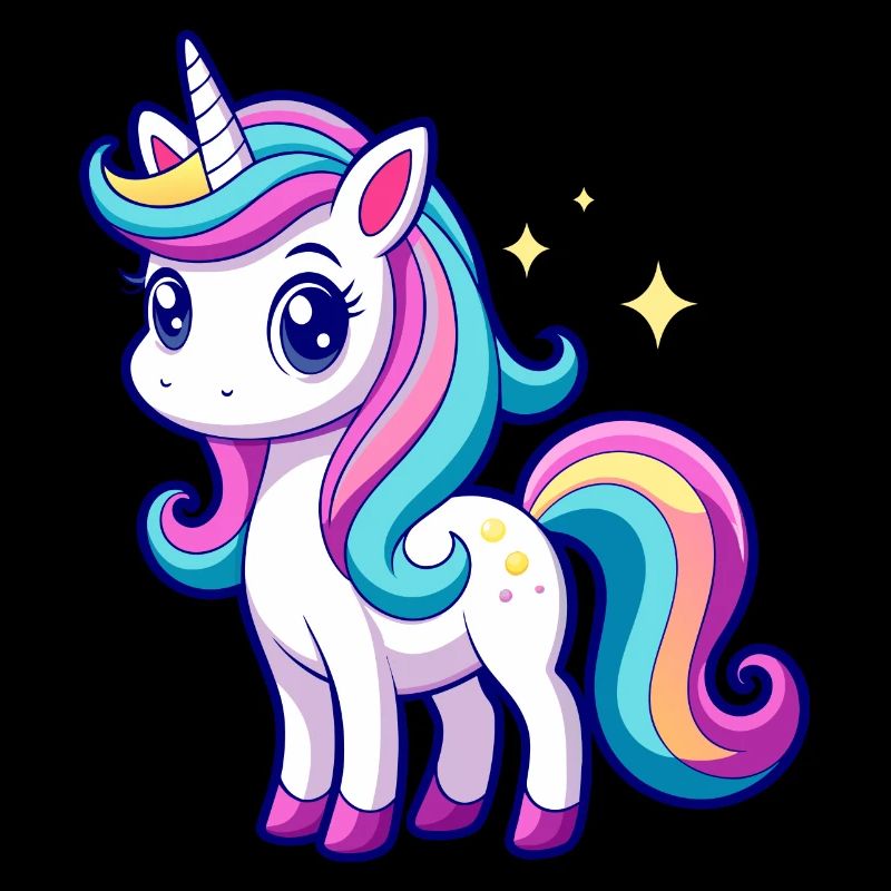 Licorne arc-en-ciel mignonne