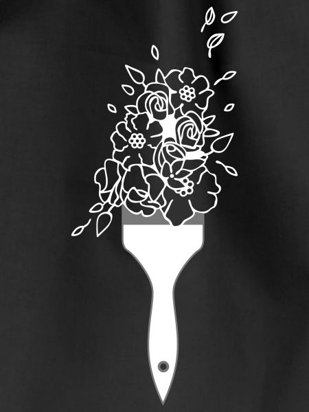 Brush flowers art