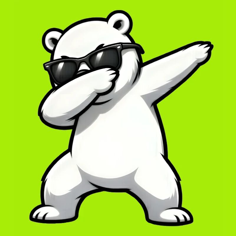 Dabbing Eisbär