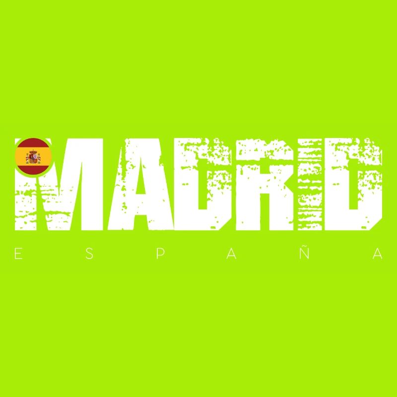 Distressed Made in Spain Typography