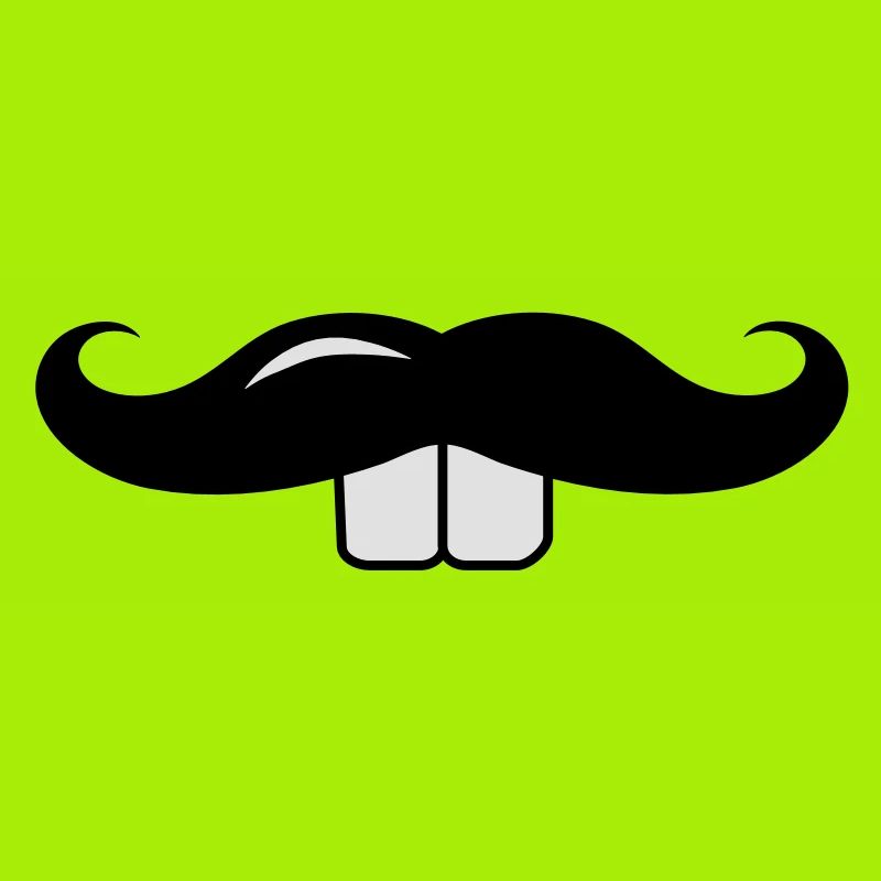 A mustache with Buck teeth