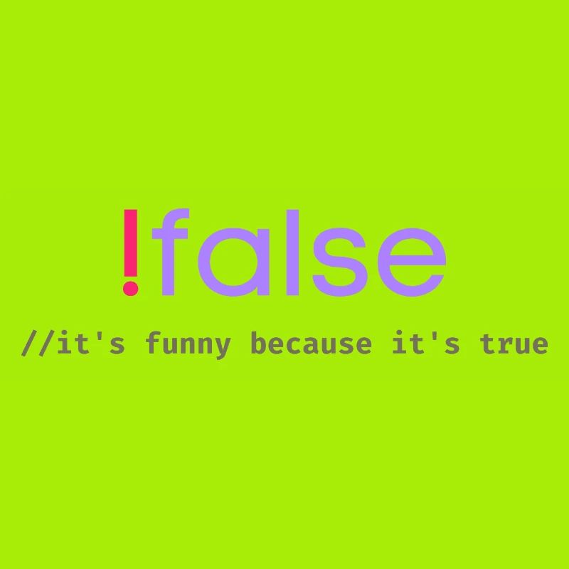 Ifalse Funny Coder Programmierungswortspiel