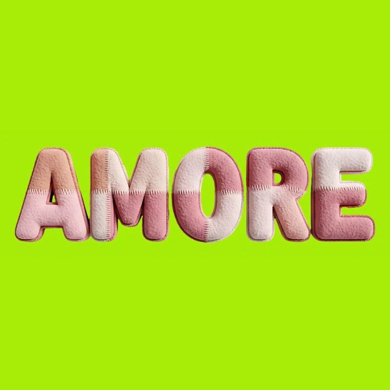 Amore Romantic Font Design Patchwork