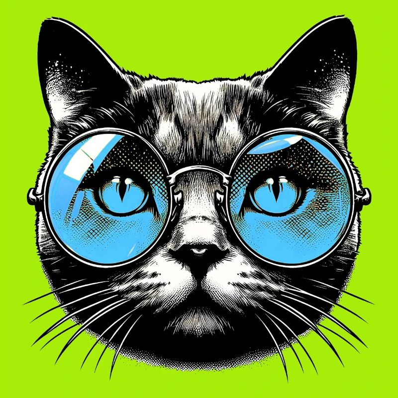 Cat with Glasses