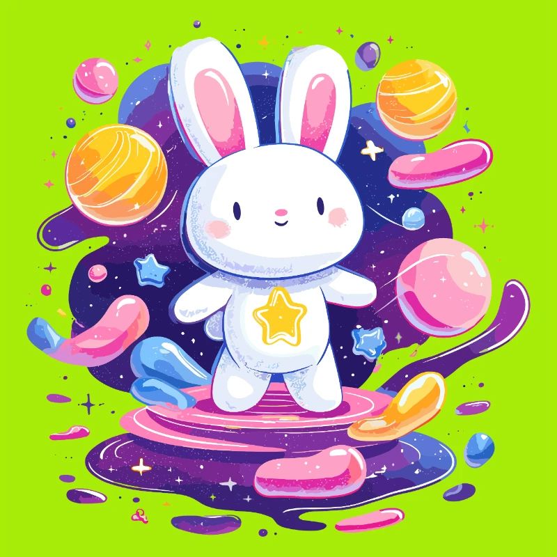 Cosmic Rabbit Star Flight